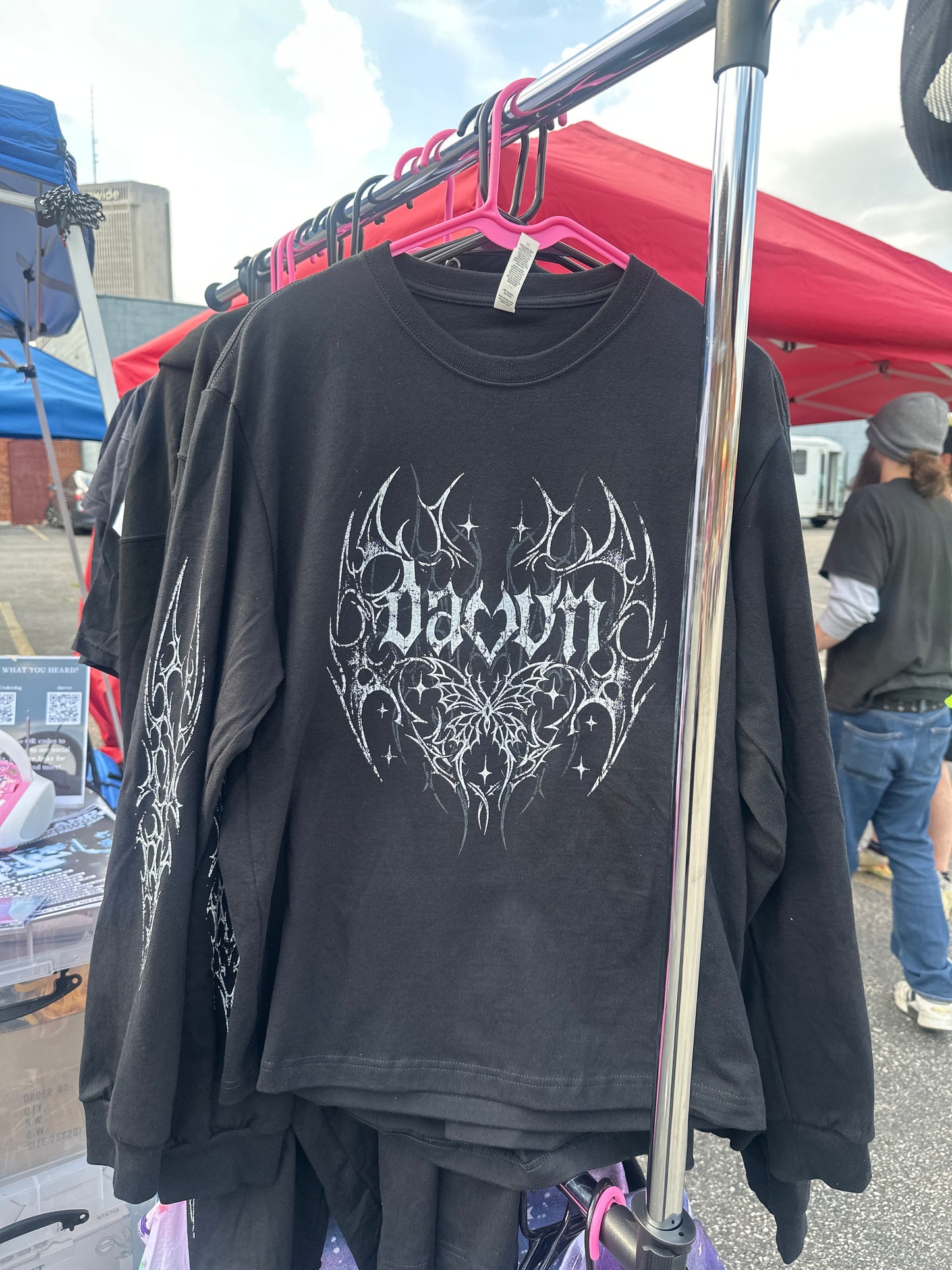 davvn - y2k Black Longsleeve (pre-order!!)