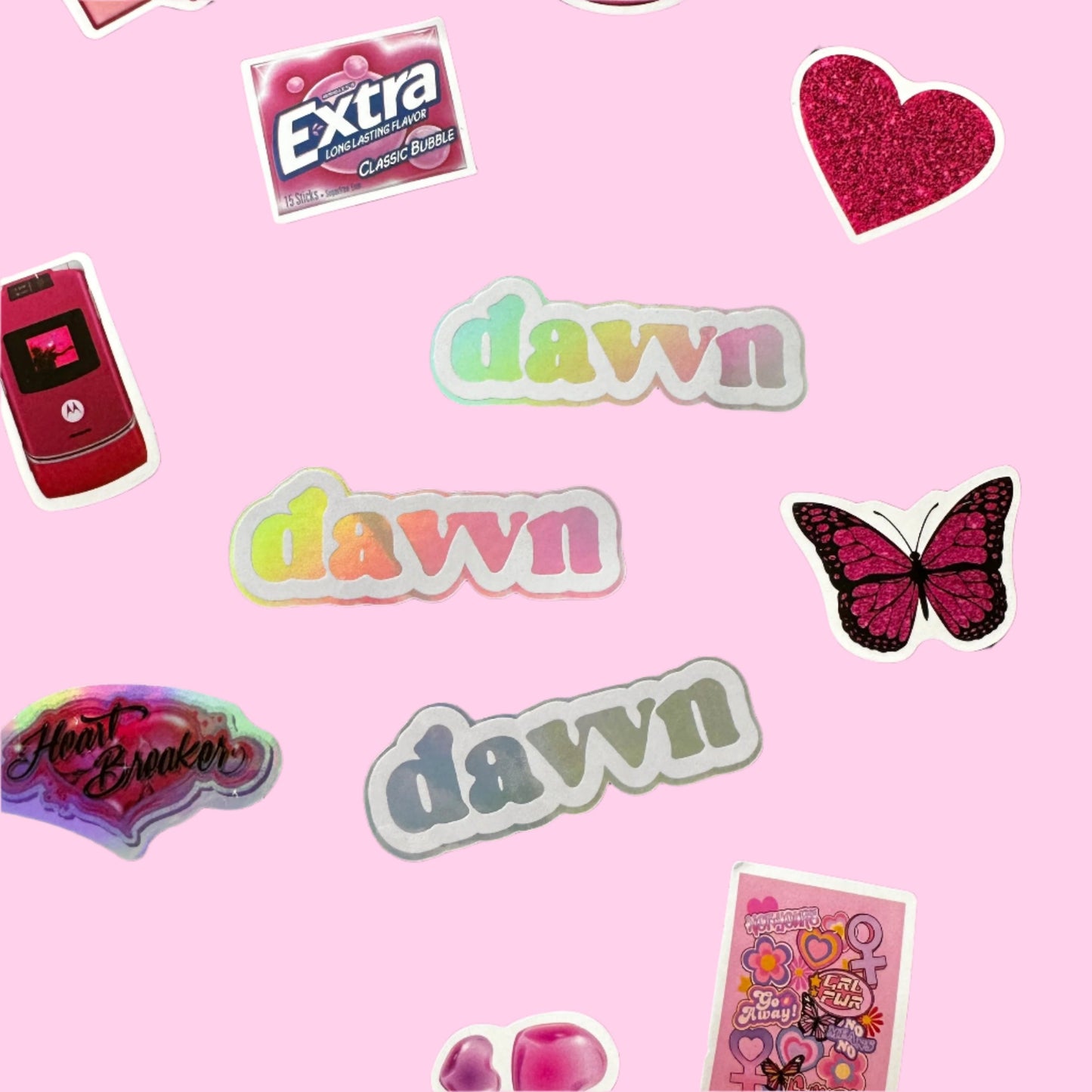 davvn holographic sticker