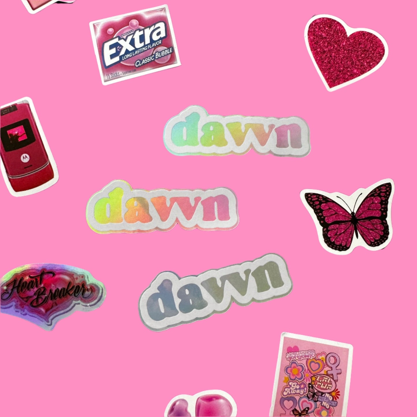 davvn holographic sticker