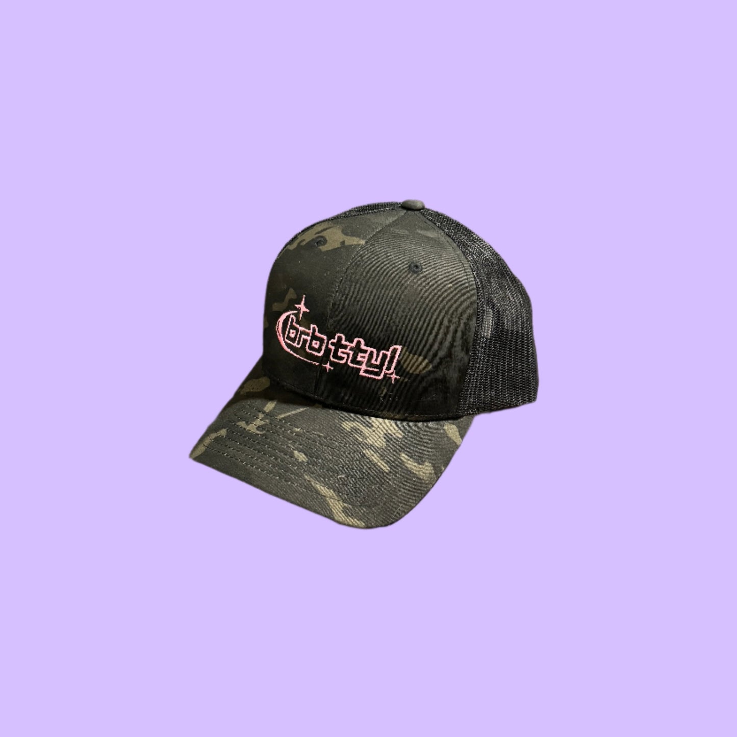 "brb ttyl" trucker hat
