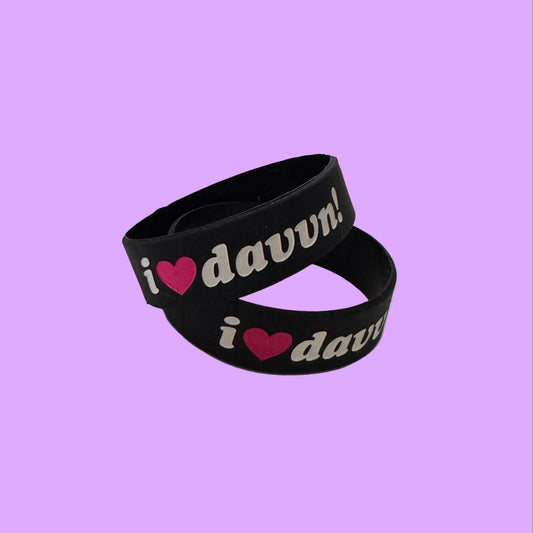 i ❤️ davvn // the new nostalgia - Rubber Bracelet