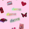 davvn holographic sticker