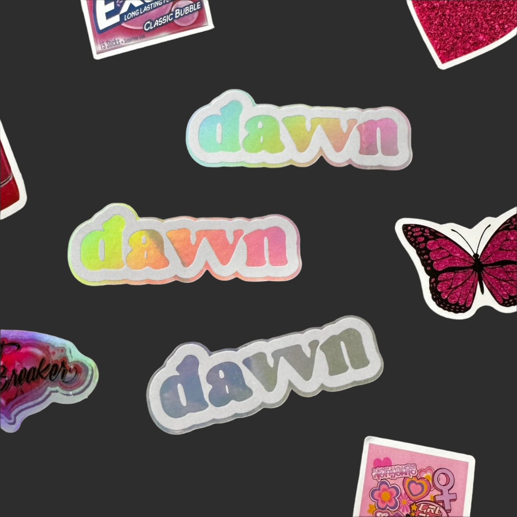 davvn holographic sticker