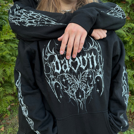 davvn - y2k Black Sweatshirt