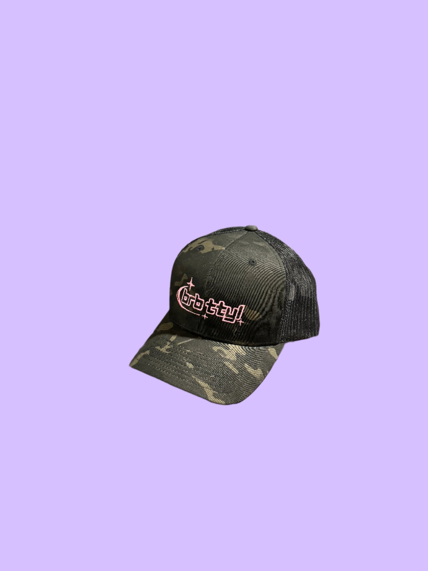 "brb ttyl" trucker hat