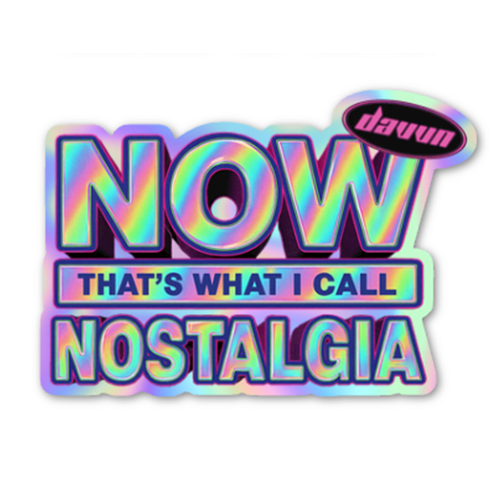 now that's what i call nostalgia (holographic sticker)