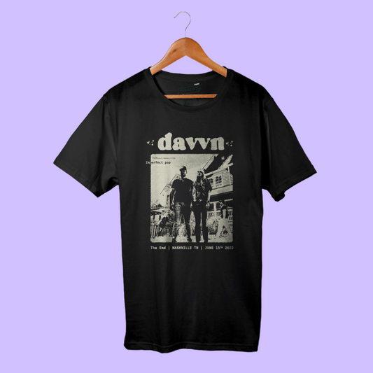 "davvn at the end" first live show t-shirt